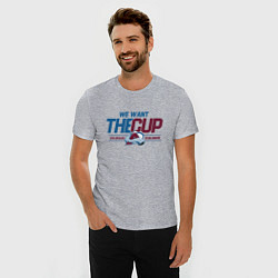 Футболка slim-fit Colorado Avalanche we want the cup Колорадо Эвелан, цвет: меланж — фото 2