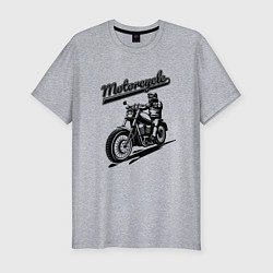 Мужская slim-футболка Motorcycle Cool rider