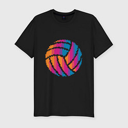 Мужская slim-футболка Ball Volleyball
