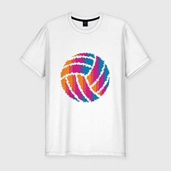 Мужская slim-футболка Ball Volleyball