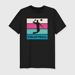 Мужская slim-футболка Volleyball Play
