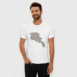 Футболка slim-fit Armenia Country, цвет: белый — фото 2