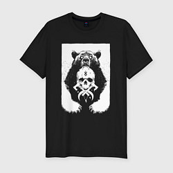 Футболка slim-fit Berserks skull, цвет: черный