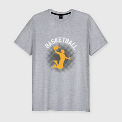 Мужская slim-футболка Basketball Dunk