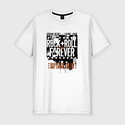 Мужская slim-футболка Rock n Roll forever