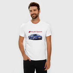 Футболка slim-fit Audi sport Racing, цвет: белый — фото 2