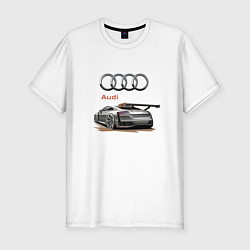 Мужская slim-футболка Audi Racing team