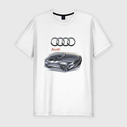 Мужская slim-футболка Audi Concept