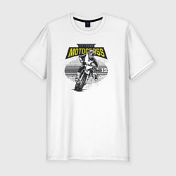 Мужская slim-футболка Motocross Мотокросс