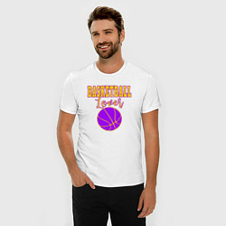 Футболка slim-fit Basketball Lover, цвет: белый — фото 2