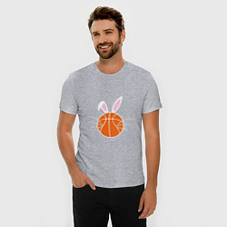 Футболка slim-fit Basketball Bunny, цвет: меланж — фото 2