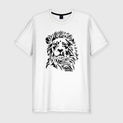 Футболка slim-fit Lion Graphics, цвет: белый