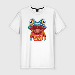 Мужская slim-футболка Большая лягушка