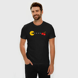 Футболка slim-fit Pac-man 8bit, цвет: черный — фото 2