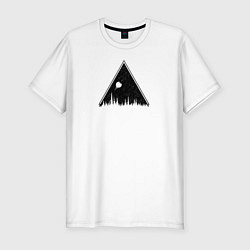 Мужская slim-футболка Жизнь в Горах Номер Три