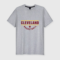 Мужская slim-футболка Cleveland - Basketball