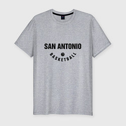 Мужская slim-футболка San Antonio Basketball