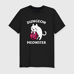 Мужская slim-футболка Dungeon Meowster