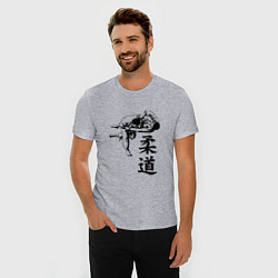 Футболка slim-fit JUDO БРОСОК, цвет: меланж — фото 2
