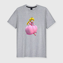 Мужская slim-футболка Принцесса Персик Super Mario Beauty