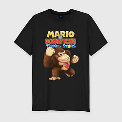 Мужская slim-футболка Mario Donkey Kong Nintendo Gorilla