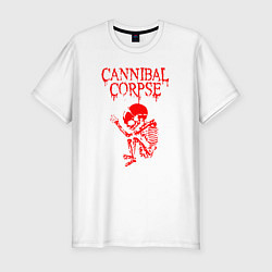 Мужская slim-футболка Cannibal corpse труп каннибала