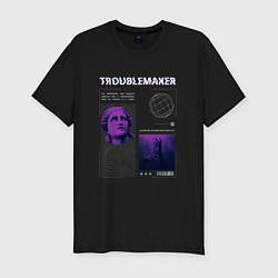 Футболка slim-fit Troublemaker Streetwear, цвет: черный