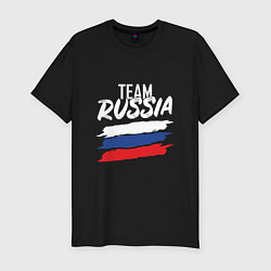 Футболка slim-fit Team - Russia, цвет: черный