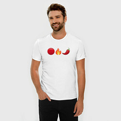 Футболка slim-fit Emoji RHCP, цвет: белый — фото 2