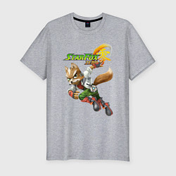Мужская slim-футболка Star Fox Zero Nintendo Video game