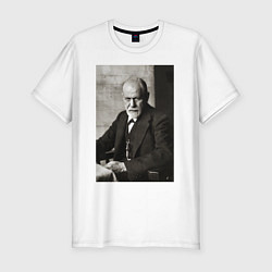 Футболка slim-fit Casual freud, цвет: белый