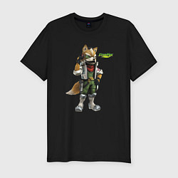 Мужская slim-футболка Star Fox Zero Nintendo Hero Video game