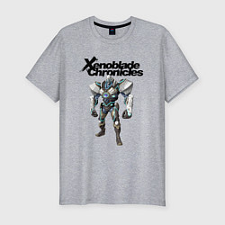 Футболка slim-fit Xenoblade Chronicles Nintendo Video Game!, цвет: меланж