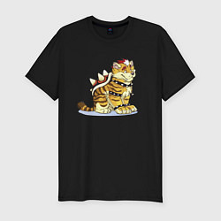 Мужская slim-футболка Super Mario Вымышленный персонаж Tiger