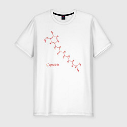 Мужская slim-футболка Капсаицин острый элемент перца