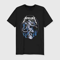 Мужская slim-футболка Metallica Thrash metal Damn