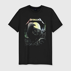 Мужская slim-футболка Metallica Raven & Skull