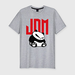 Футболка slim-fit JDM Panda Japan Симпатяга, цвет: меланж