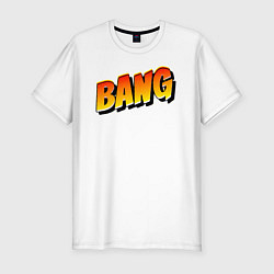 Мужская slim-футболка Bang взрыв