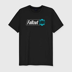 Мужская slim-футболка Fallout new vegas