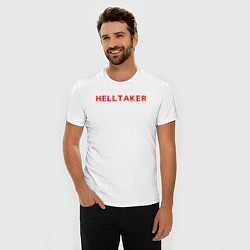 Футболка slim-fit Helltaker logo, цвет: белый — фото 2