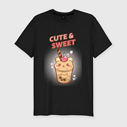 Мужская slim-футболка Cute & Sweet