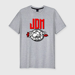 Мужская slim-футболка JDM Bull terrier Japan