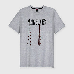 Мужская slim-футболка Infected zombie