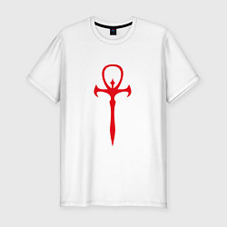 Мужская slim-футболка Vampire The Masquerade Emblem