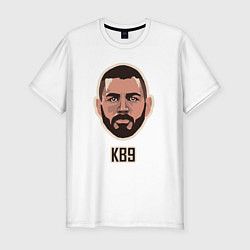 Футболка slim-fit KB9, цвет: белый