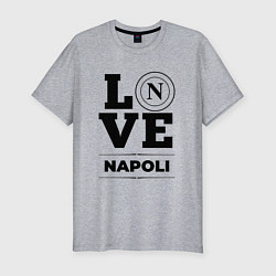 Мужская slim-футболка Napoli Love Классика