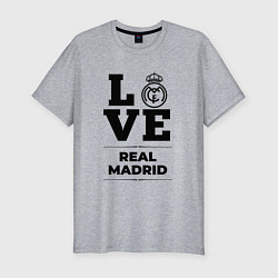 Мужская slim-футболка Real Madrid Love Классика
