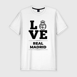 Футболка slim-fit Real Madrid Love Классика, цвет: белый