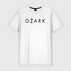 Мужская slim-футболка Ozark black logo